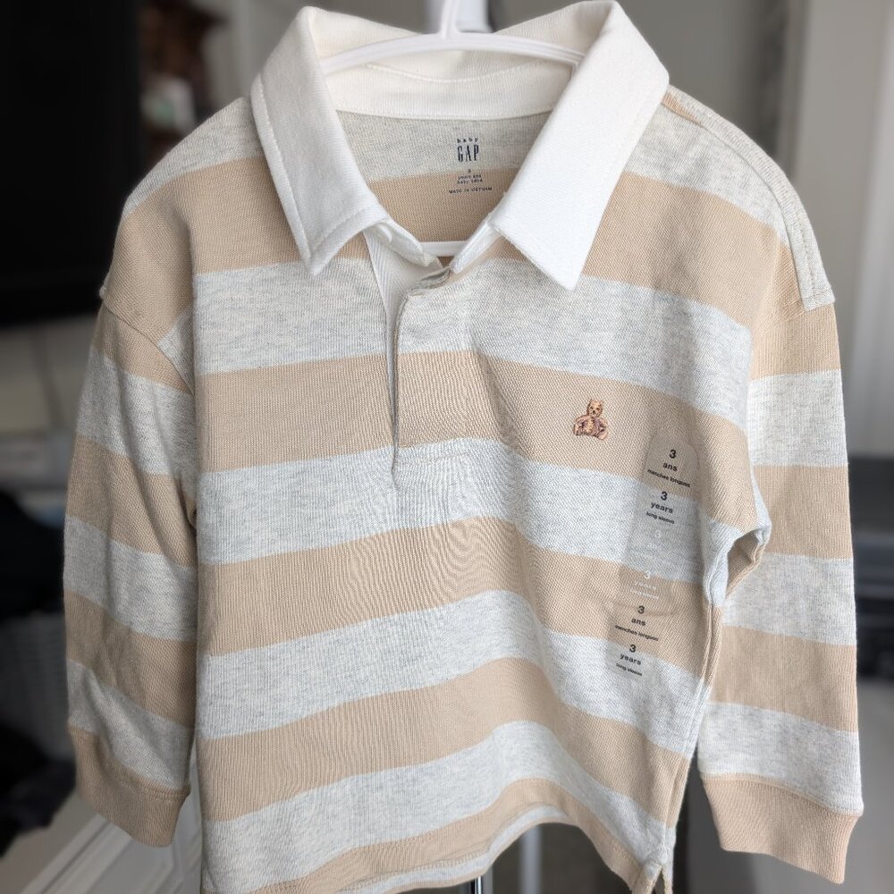 Baby Gap Long Sleeve Polo - size 3 years - NWT